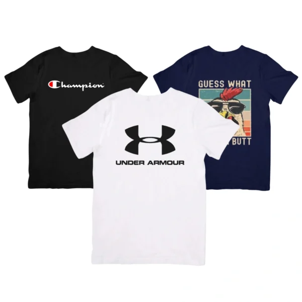 Kit 3 Camisetas Masculina Sortidas - Imagem 2